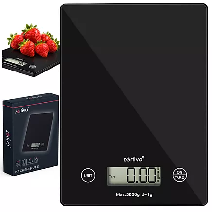 Flat kitchen scale 5000g/1g Zortiva