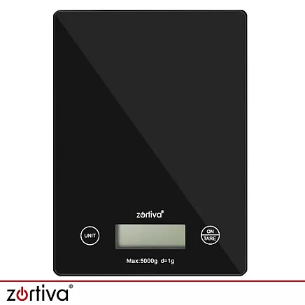 Flat kitchen scale 5000g/1g Zortiva