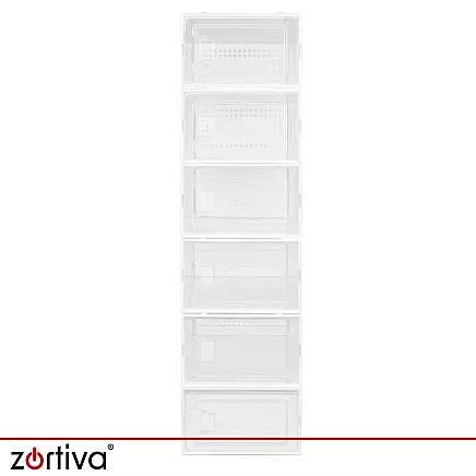 Pudełko przezroczyste na buty - 6szt. Zortiva