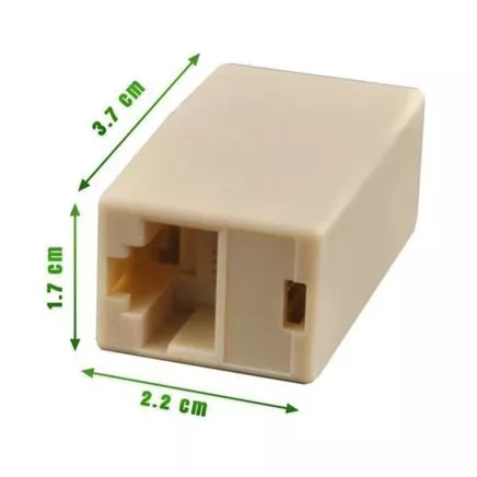 8-контактный позолоченный адаптер LAN RJ45 - улучшенное качество сигнала и универсальный кабельный разъем для сетевого оборудования