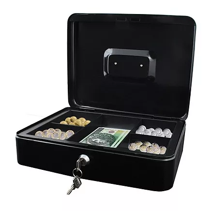 Large black cash box