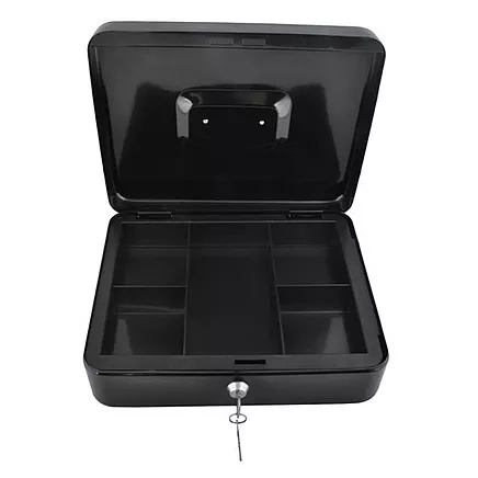 Large black cash box
