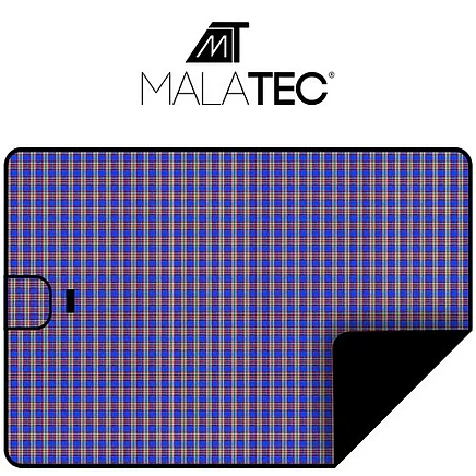 Удобный голубой водонепроницаемый коврик для пикника - компактный, легко чистится, идеально подходит для всех открытых поверхностей