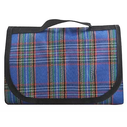 Удобный голубой водонепроницаемый коврик для пикника - компактный, легко чистится, идеально подходит для всех открытых поверхностей