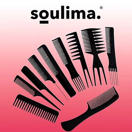 Frizieru ķemmes, profesionālās matu ķemmes, 10 gab.