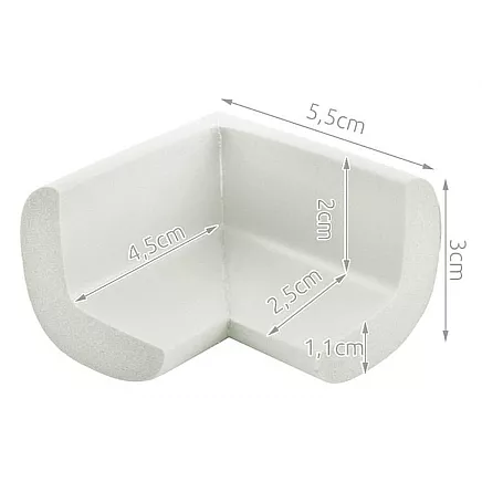 Putuplasta stūru aizsardzība - 4 gab. (balta)