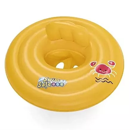 BESTWAY 32096 Bērnu Piepūšams Peldrinķis Peldēšanas Apmācībam 69cm, Dzeltens