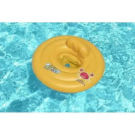 BESTWAY 32096 Bērnu Piepūšams Peldrinķis Peldēšanas Apmācībam 69cm, Dzeltens