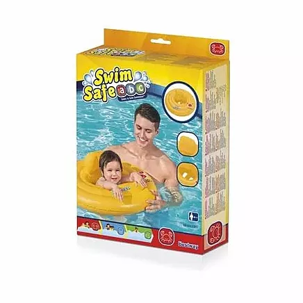 BESTWAY 32096 Bērnu Piepūšams Peldrinķis Peldēšanas Apmācībam 69cm, Dzeltens