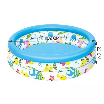 Inflatable pool 102x25cm - BESTWAY 51008