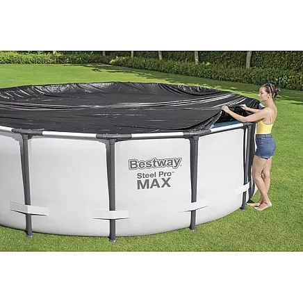 Aizsargājošs Apaļa Karkasa Baseina Pārsegs Vāks 305 cm, BESTWAY 58036