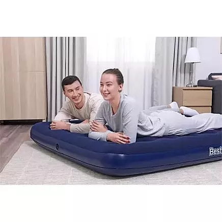 BESTWAY 67003 Piepūšamais divvietīgs matracis, 203x152x22 cm l Inflatable double mattress