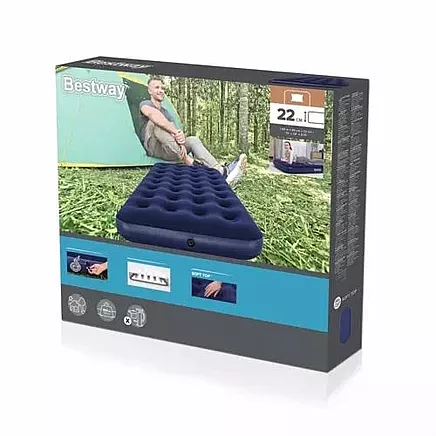 BESTWAY 67001 Piepūšamais vienvietīgs matracis, 188x99x22 cm l Inflatable double mattress