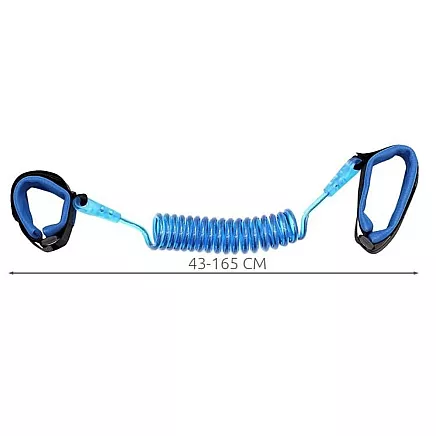 Drošības aproce bērnam pret pazušanu, zila