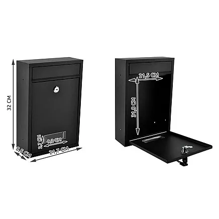 S6237 Pastkastīte, Melna