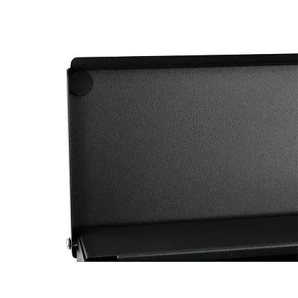 Sienas pastkastīte ar avīžu turētāju, melna