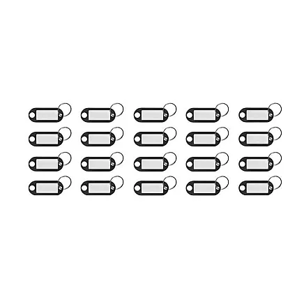 Plastmasas ID Atslēgu Piekariņu Komplekts 100 gab.