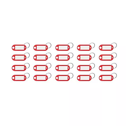 Plastmasas ID Atslēgu Piekariņu Komplekts 100 gab.