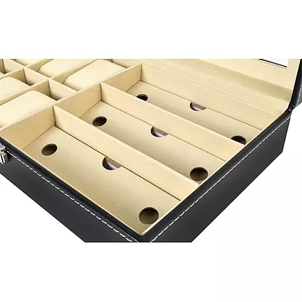 Watch and glasses organizer black