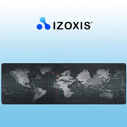 XXL Противоскользящий водонепроницаемый игровой коврик для мыши и клавиатуры с прочными прошитыми краями - резина/нейлон