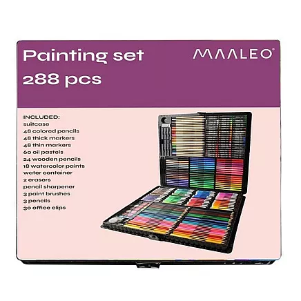 Painting set in a case 288 pcs