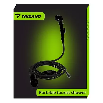 Pārnēsājama kempinga duša TRIZAND ar 12V sūkni