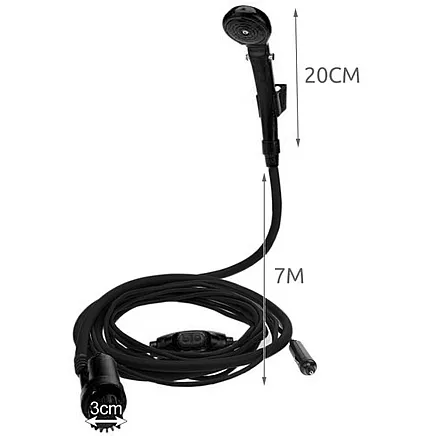 Pārnēsājama kempinga duša TRIZAND ar 12V sūkni