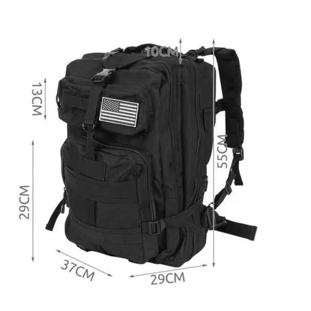 Military backpack XL black