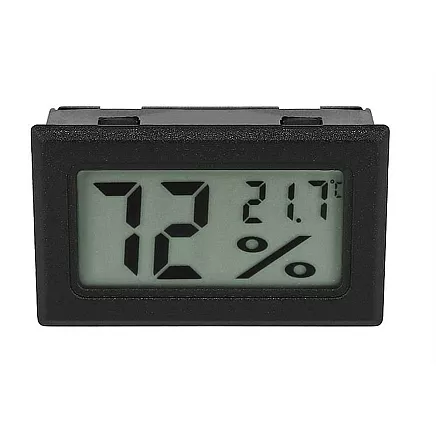 Uzreiz nolasāms digitālais termometrs un higrometrs 2-in-1 ar lielu LCD displeju automašīnām, telpām, mūzikas instrumentu skapjiem un mitrinātājiem