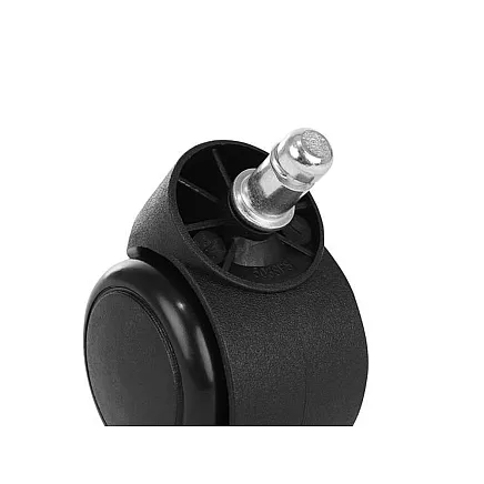 Office chair wheels - 5 pcs - black