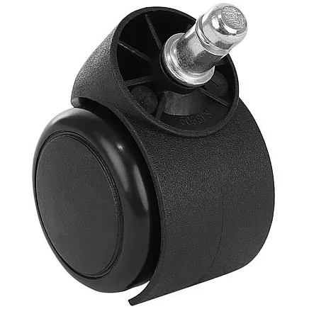 Office chair wheels - 5 pcs - black