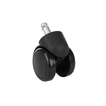 Office chair wheels - 5 pcs - black