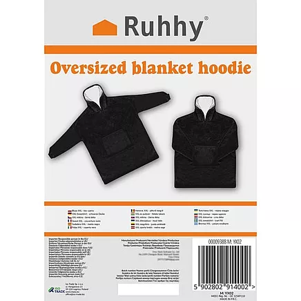 XXL sweatshirt - black blanket