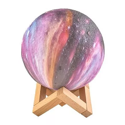 3D drukātā mēness nakts lampa - 16 krāsu maiņas, tālvadības pults vadāma dekoratīvā gaisma ar videi draudzīgu dizainu, ideāli piemērota guļamistabām un dzīvojamām telpām