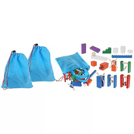 1131-Piece Ultimate Colorful Wooden Domino Set - Multifunction Interactive Toy Blocks for Toddlers - Guaranteed Safe and Stimulative Building Blocks, 3+ years