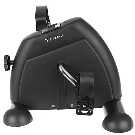 Kompakts Pārnēsājams Kāju un Roku Velotrenažieris ar Displeju, Melns