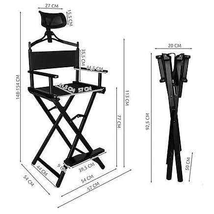Aluminum Makeup Chair with Headrest