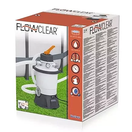 Lieljaudas smilšu filtrēšanas baseina sūknis 3028L/H ar 360 grādu rotējošu vārstu un uzlabotu ūdens attīrīšanas funkciju, izturīgs un viegli lietojams