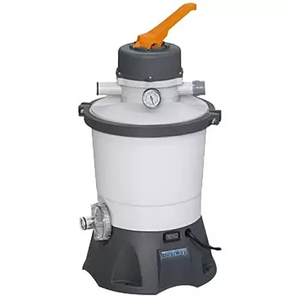 Lieljaudas smilšu filtrēšanas baseina sūknis 3028L/H ar 360 grādu rotējošu vārstu un uzlabotu ūdens attīrīšanas funkciju, izturīgs un viegli lietojams