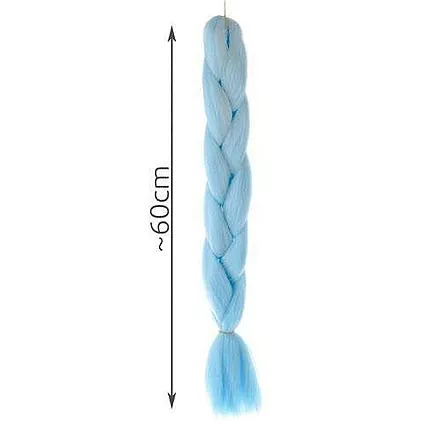 Kanekalons Sintētiskās Afro Bizes Frizūrām 60cm, Zils