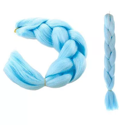 Kanekalons Sintētiskās Afro Bizes Frizūrām 60cm, Zils