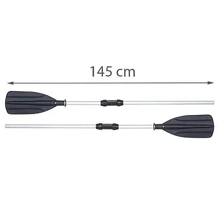 BESTWAY 62064 Saliekamās alumīnija airi 2in1 (145/218 cm) laivošanai, smaiļošanai utt. l...