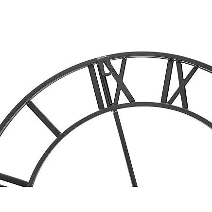 Retro wall clock - black