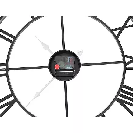 Retro wall clock - black