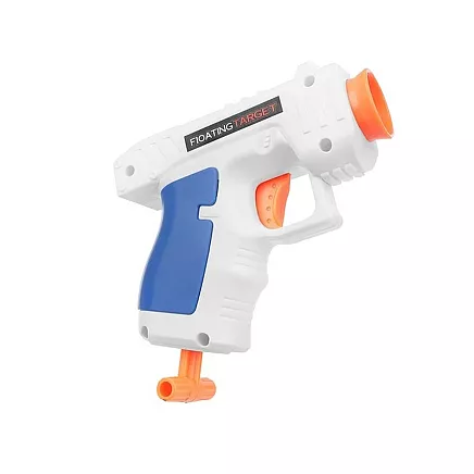 Interaktīvā peldošās lodes šaušanas spēle - daudzkrāsains elektroniskais vairogs ar regulējamu grūtības pakāpi, bērnu sacensību rotaļlieta - pilns komplekts ar pistoli un bultām