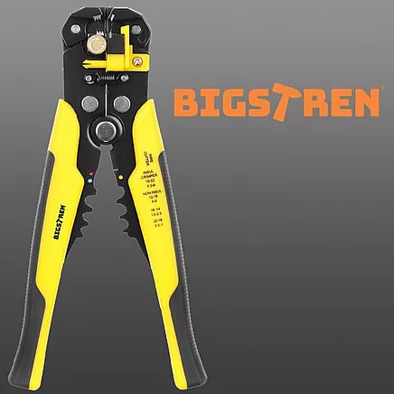 Automātiskais izolācijas noņēmējs 3-in-1 Bigstren, dzelteni melns