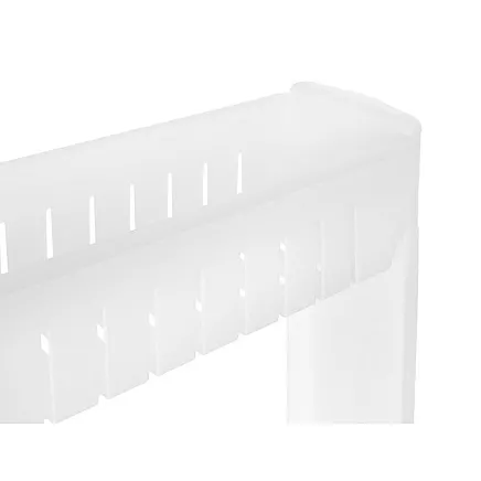 Mobile kitchen shelf on wheels, white