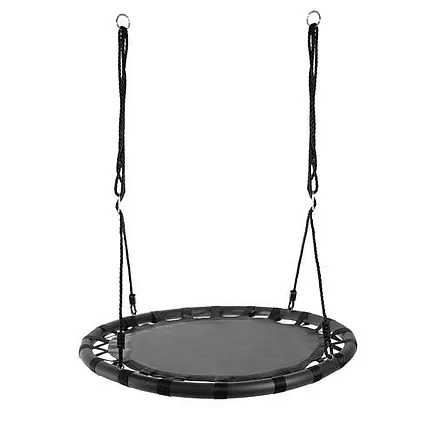 Bērnu Dārza Piekaramās Šūpoles Stārķa Ligzda 120-180 cm, Melnas