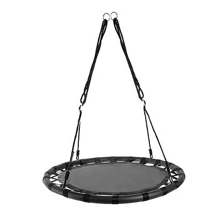 Bērnu Dārza Piekaramās Šūpoles Stārķa Ligzda 120-180 cm, Melnas