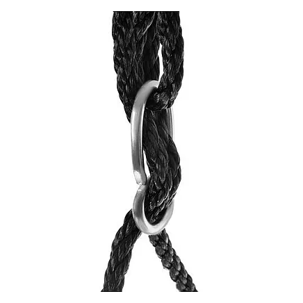 Bērnu Dārza Piekaramās Šūpoles Stārķa Ligzda 120-180 cm, Melnas